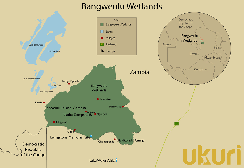 Bangweulu map